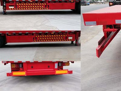 Liangxing brand automobile LX9402TDP Low flatbed semi-trailer