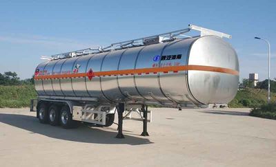 Shaanxi Automobile SHN9400GRYP440 Aluminum alloy flammable liquid tank transport semi-trailer