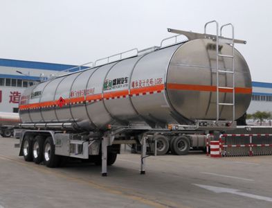 Shengrun  SKW9407GRYL Aluminum alloy flammable liquid tank transport semi-trailer