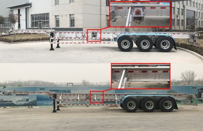 Xinneng Kungang  ZBR9400TJZ Aluminum alloy container transport semi-trailer