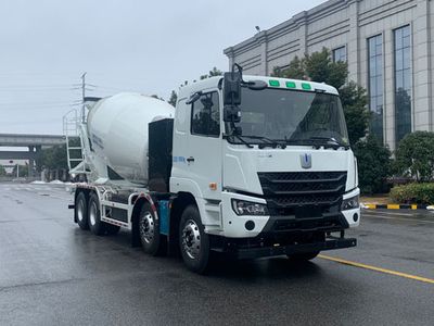 Remote license plate car HN5310GJBN36C5BEVY Pure electric concrete mixing and transportation vehicle