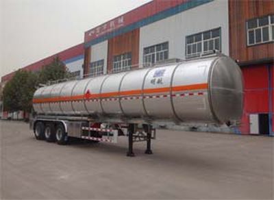 Minghang  ZPS9401GRY Aluminum alloy flammable liquid tank transport semi-trailer