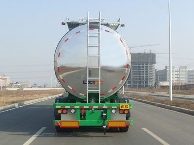 Lingyu  CLY9402GSY Aluminum alloy edible oil transportation semi-trailer