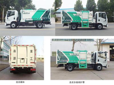 Senyuan  SMQ5080ZZZBME6 Hydraulic Lifter Garbage truck 