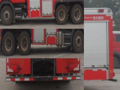 Chuanxiao brand automobiles SXF5270GXFSG120S Water tank fire truck