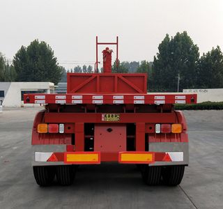 Huazheng brand automobiles LHZ9350ZZXP Flat dump semi-trailer