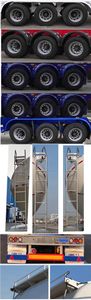 Tonghua  THT9404GFL Powder material transportation semi-trailer