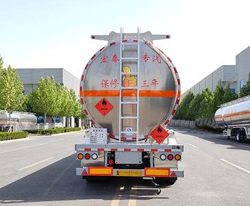 Zhengkang Hongtai brand automobiles HHT9406GRYF Aluminum alloy flammable liquid tank transport semi-trailer