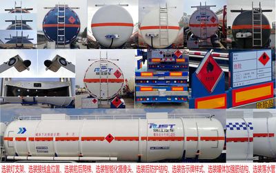 Ruijiang  WL9404GRYD44Y Flammable liquid tank transport semi-trailer