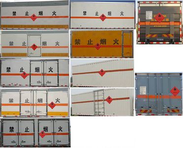 Jiangte brand automobiles JDF5160XRYE5 Flammable liquid box transport vehicle