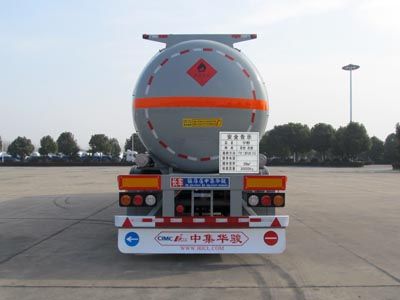 Huajun  ZCZ9400GRYHJE Flammable liquid tank transport semi-trailer