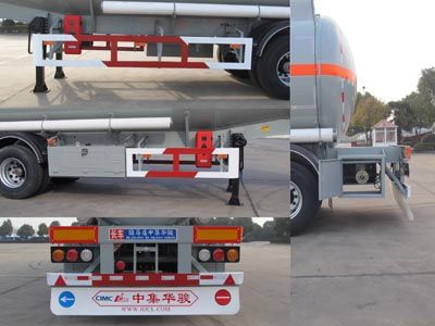 Huajun  ZCZ9400GRYHJE Flammable liquid tank transport semi-trailer