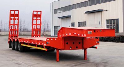 Brilliant Business Car DHH9373TDP Low flatbed semi-trailer