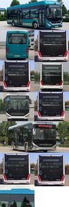 Shanxi brand automobile SXK6108FCEVG Fuel cell low entry city buses