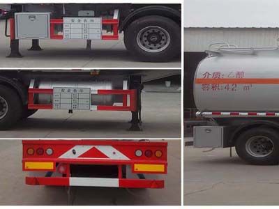 Cheng Liwei  CLW9409GRYA Flammable liquid tank transport semi-trailer