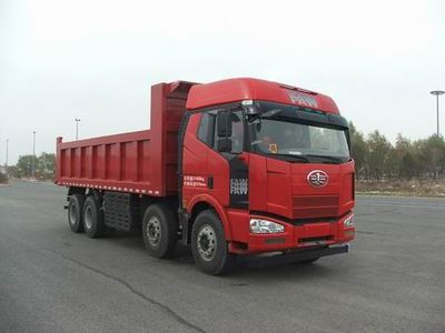 Jiefang Automobile CA3310P63L2T4E2M4 Flat head natural gas dump truck