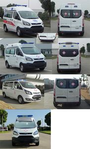 Jiangling Quanshun brand automobiles JX5036XJHZKA6 ambulance