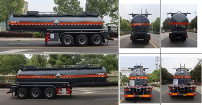 Zhongqi Liwei brand automobiles HLW9401GFWA Tank transport semi-trailer for corrosive substances