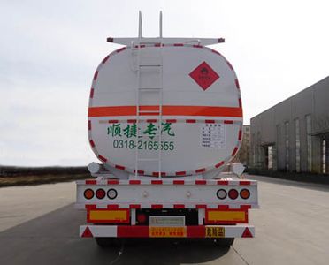 Chuanteng  HBS9401GRY Flammable liquid tank transport semi-trailer