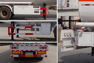 Chuanteng  HBS9401GRY Flammable liquid tank transport semi-trailer