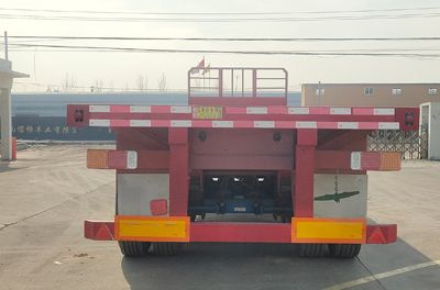 Hongxintong brand automobiles HXT9400TPB Flat transport semi-trailer