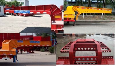 Liyuanda brand automobiles LWY9350TDP Low flatbed semi-trailer