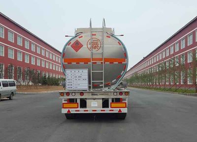 Zhongwang  MBS9340GYY Aluminum alloy oil transport semi-trailer