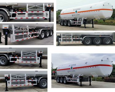 Hongtu  HT9400GDYN Low temperature liquid transport semi-trailer