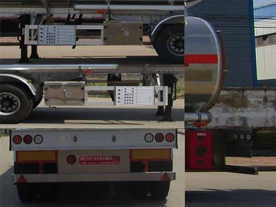 Tianwei Yuan  TWY9400GRYL Aluminum alloy flammable liquid tank transport semi-trailer