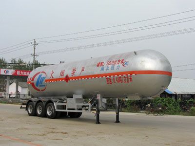 Cheng Liwei  CLW9407GYQ Semi trailer for liquefied gas transportation