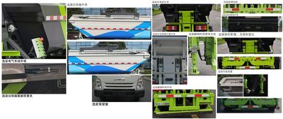 Zhonglian Automobile ZBH5080ZZZJXE6 Hydraulic Lifter Garbage truck 