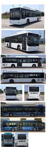 Chinese license plate cars TEG6129EHEVN08 Plug in hybrid urban buses