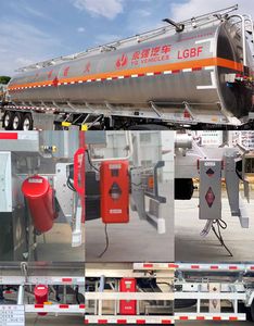 Yongqiang  YQ9404GYYCT2A Aluminum alloy oil transport semi-trailer