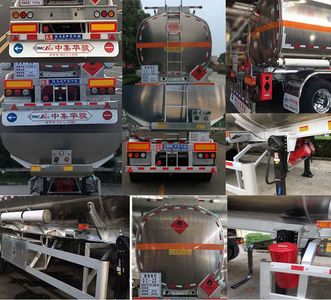 Huajun  ZCZ9403GRYHJC Flammable liquid tank transport semi-trailer