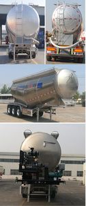 Huayuda  LHY9400GFLL38 Aluminum alloy medium density powder material transportation semi-trailer