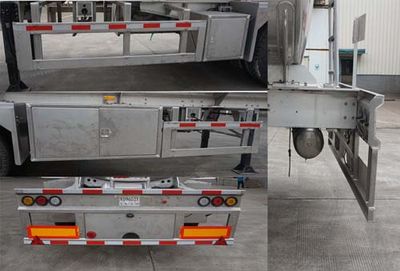 Yunli  LG9401GRY Aluminum alloy flammable liquid tank transport semi-trailer