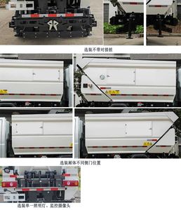 Tongtu  CTT5035ZZZGS2BEV Pure electric self loading and unloading garbage truck