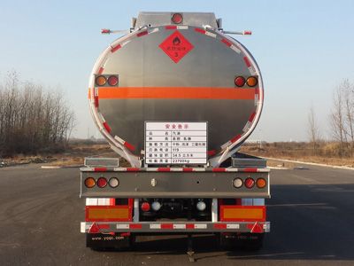 Yongqiang  YQ9291GYYT2 Aluminum alloy oil transport semi-trailer