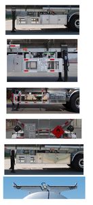 Jinbi  PJQ9402GYYL Aluminum alloy oil transport semi-trailer