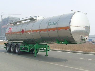 Lingyu  CLY9408GRY Flammable liquid tank transport semi-trailer