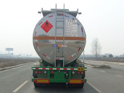 Lingyu  CLY9408GRY Flammable liquid tank transport semi-trailer