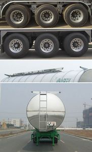 Lingyu  CLY9408GRY Flammable liquid tank transport semi-trailer