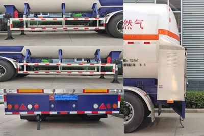 Juwang  ZJW9400GDY Low temperature liquid transport semi-trailer