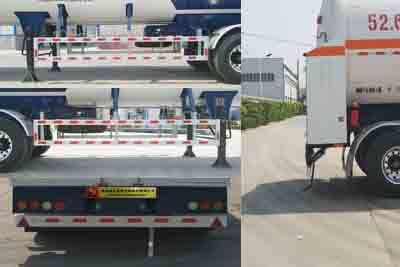 Juwang  ZJW9400GDY Low temperature liquid transport semi-trailer