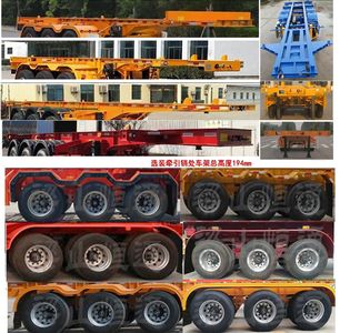 Hengtong Liangshan brand automobiles CBZ9404TJZ Container transport semi-trailer