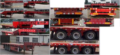 Hualiang Yongshun brand automobiles WYF9400TDP Low flatbed semi-trailer