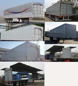 Huajun  ZCZ9400XYKHJG Wing opening box semi-trailer