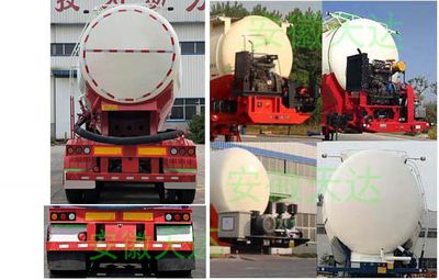 Wanqi Automobile CTD9400GFL Medium density powder material transportation semi-trailer