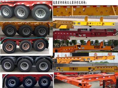 Hengtong Liangshan brand automobiles CBZ9407TJZ Container transport semi-trailer