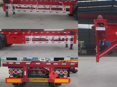 Liangyun brand automobile SLY9380TWYE Transport semi-trailer of dangerous goods tank frame